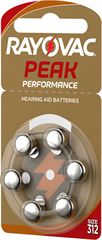 Baterie RAYOVAC 312 - 60 sztuk
